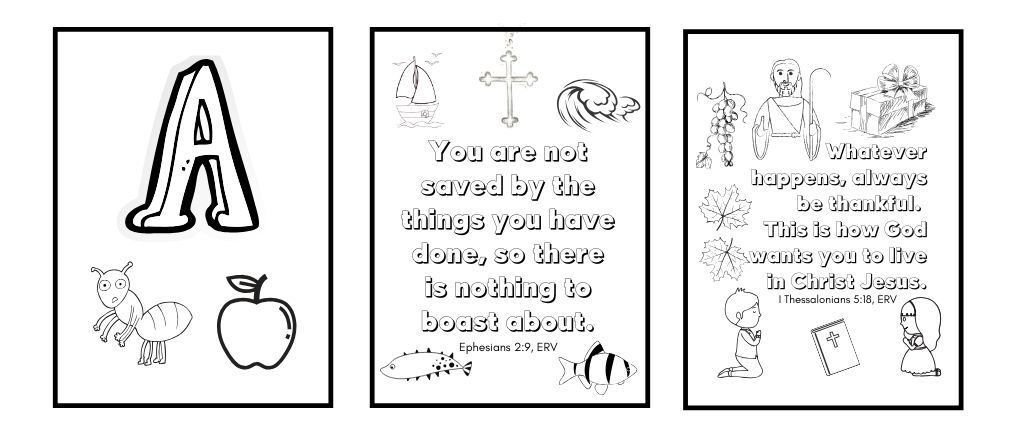 Free Bible Coloring Pages for Kids & Adults