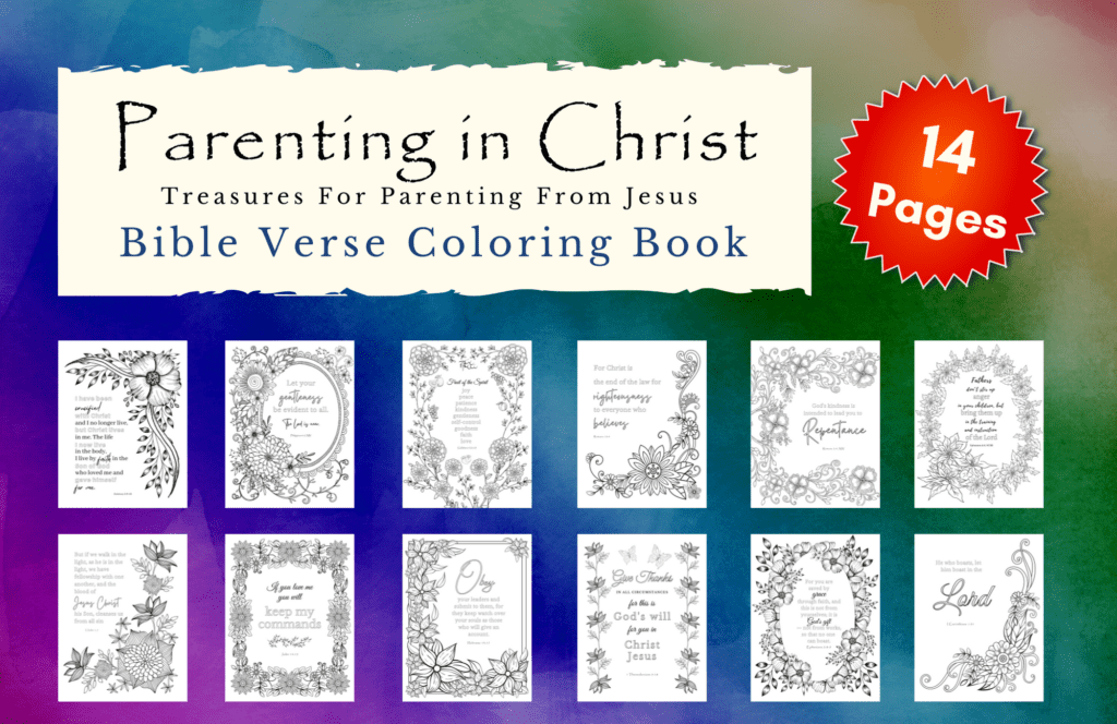 mock up of bible verse coloring book